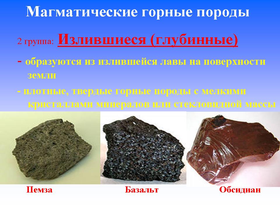 Определение и признаки минералов